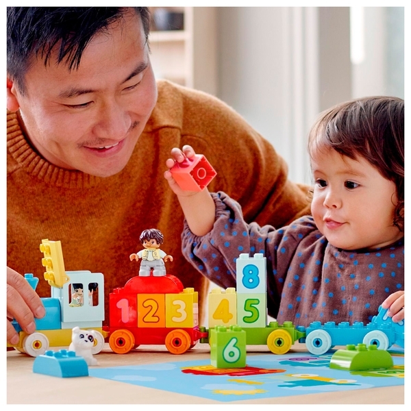 Конструктор LEGO DUPLO My First Потяг із цифрами - вчимося рахувати, 23 деталі (10954) - Pampik - 5