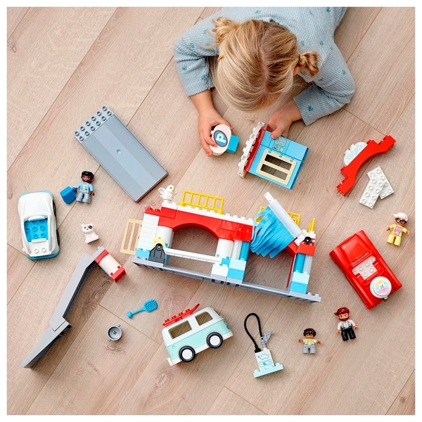 Конструктор LEGO DUPLO Гараж і автомийка, 112 деталей (10948) - Pampik - 13