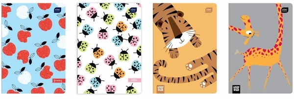 Набор тетрадей Interdruk Premium For Kids, линия, 12 листов, 8 шт. (298683-8) - Pampik