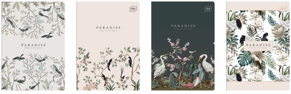 Набір зошитів Interdruk Premium Paradise, лінія, 12 аркушів, 8 шт. (298638-8) - Pampik