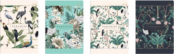 Набор тетрадей Interdruk Premium Paradise, клетка, 12 листов, 8 шт. (298539-8) - Pampik