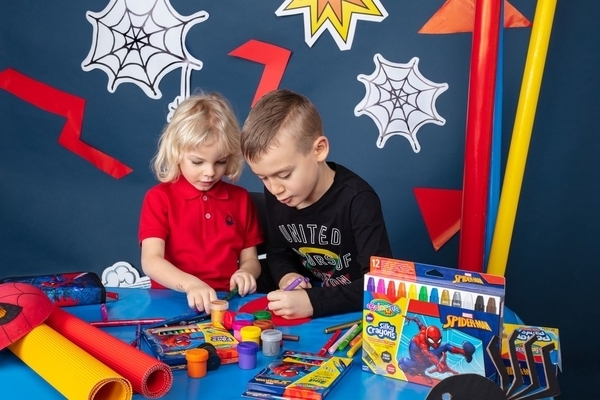 Фломастери двосторонні Colorino Spiderman, 10 кольорів (91833PTR) - Pampik - 4