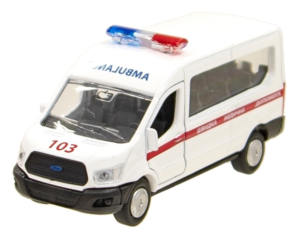 Автомодель Technopark Ford Швидка допомога (SB-18-18-A-W-WB-N) - Pampik - 8