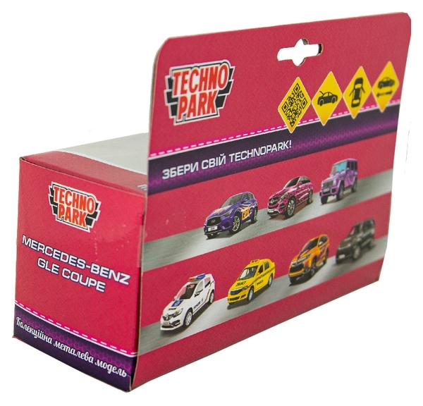 Автомодель Technopark Glamcar Mercedes-Benz Gle Coupe, рожевий (GLECOUPE-12GRL-PIN) - Pampik - 3