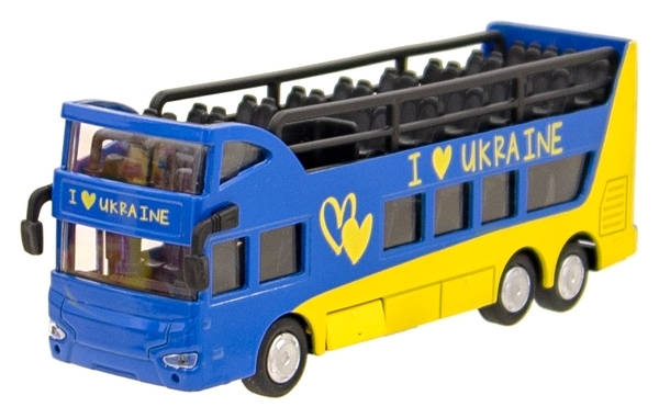 Модель Technopark Автобус двоповерховий Україна (SB-16-21-UKR) - Pampik - 5