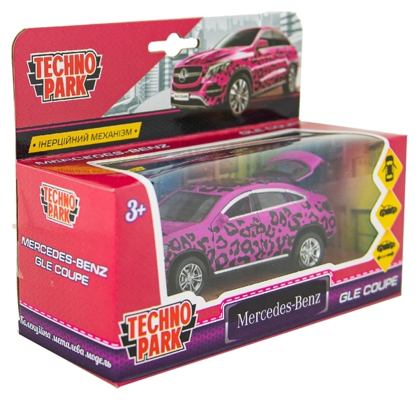 Автомодель Technopark Glamcar Mercedes-Benz Gle Coupe, рожевий (GLECOUPE-12GRL-PIN) - Pampik - 2