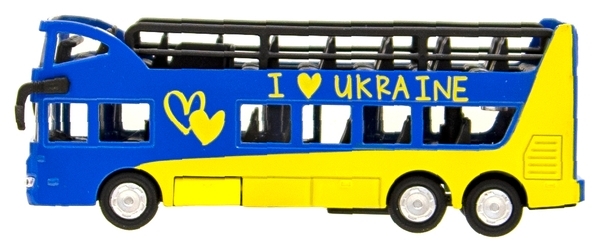 Модель Technopark Автобус двоповерховий Україна (SB-16-21-UKR) - Pampik - 6