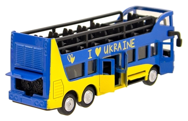 Модель Technopark Автобус двоповерховий Україна (SB-16-21-UKR) - Pampik - 10