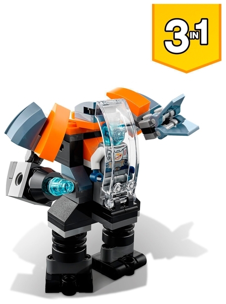 Конструктор LEGO Creator Кибердрон, 113 дет. (31111) - Pampik - 5