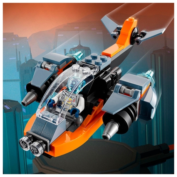 Конструктор LEGO Creator Кибердрон, 113 дет. (31111) - Pampik - 10