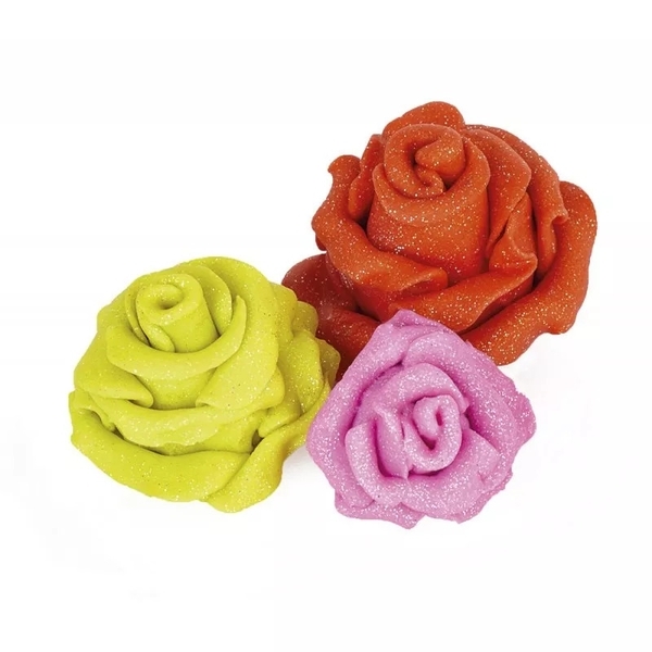 Полімерна глина з блискітками Школярик, 6 кольорів - Pampik - 6