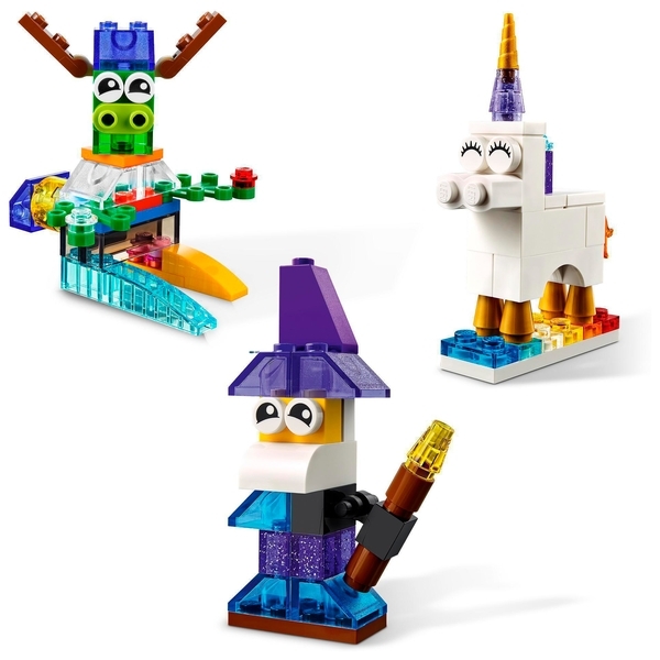 Конструктор LEGO Classic Прозрачные кубики для творчества, 500 деталей (11013) - Pampik - 5