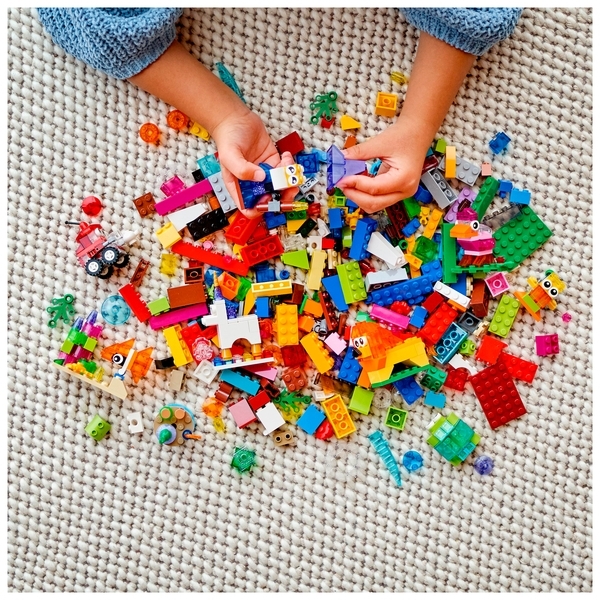 Конструктор LEGO Classic Прозрачные кубики для творчества, 500 деталей (11013) - Pampik - 15