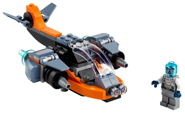 Конструктор LEGO Creator Кибердрон, 113 дет. (31111) - Pampik - 8