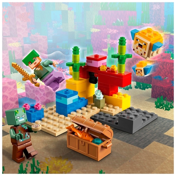 Конструктор LEGO Minecraft Кораловий риф, 92 дет. (21164) - Pampik - 6