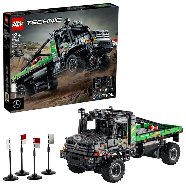 Конструктор LEGO Technic Повнопривідна вантажівка для випробувань Mercedes-Benz Zetros, 2110 деталей (42129) - Pampik - 2