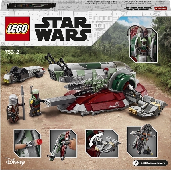 Конструктор LEGO Star Wars Зореліт Боби Фетта, 593 деталей (75312) - Pampik - 6