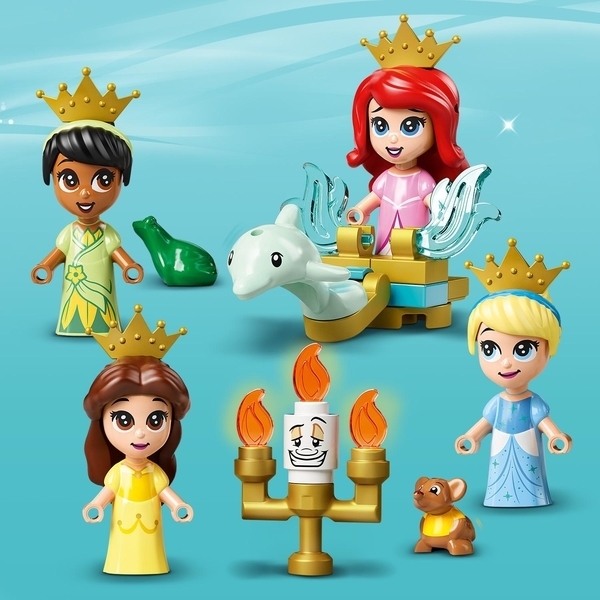 Конструктор LEGO Disney Princess Книга казкових пригод Аріель, Белль, Попелюшки і Тіани, 130 деталей (43193) - Pampik - 7