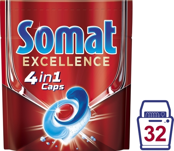 Таблетки для посудомийних машин Somat Excellence, 32 шт. - Pampik - 2