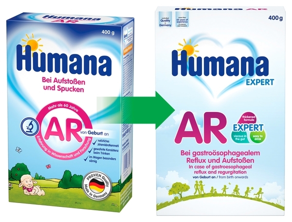 Cпециальная молочная смесь при срыгиваниях Humana AR Эксперт, 300 г - Pampik - 2