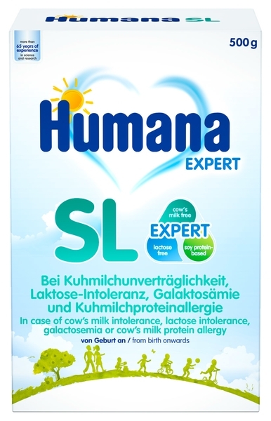 Спеціальна безмолочна соєва суміш Humana SL Експерт, 500 г - Pampik