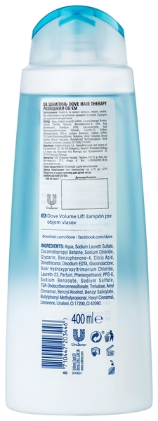 Шампунь Dove Hair Therapy Розкішний об'єм, 400 мл - Pampik - 2