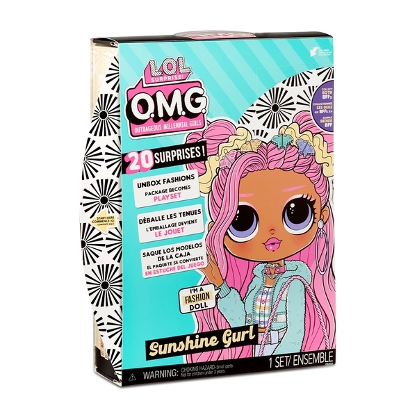 Ігровий набір з лялькою L.O.L. Surprise O.M.G. S5 Сонячна Леді, з аксесуарами (572787) - Pampik - 7