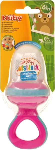 Ніблер Nuby із захисним ковпачком, рожевий (5397pnk) - Pampik - 2