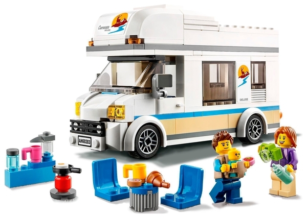 Конструктор LEGO City Great Vehicles Канікули в будинку на колесах, 190 дет. (60283) - Pampik - 3