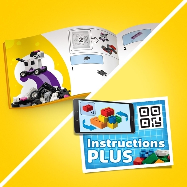 Конструктор LEGO Classic Кубики і колеса, 653 деталі (11014) - Pampik - 13