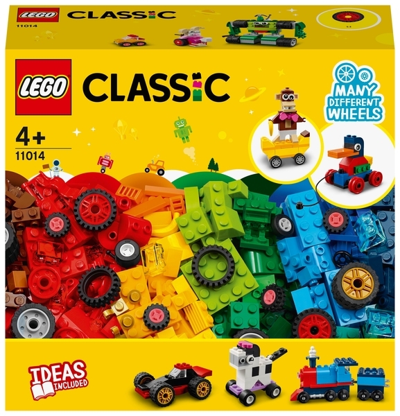 Конструктор LEGO Classic Кубики і колеса, 653 деталі (11014) - Pampik