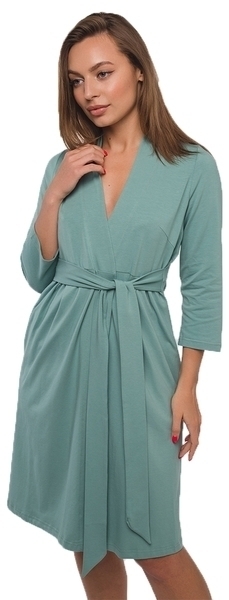 Халат Мамин Дім Rosemary, трикотаж, р.44, бірюзовий (25310) - Pampik