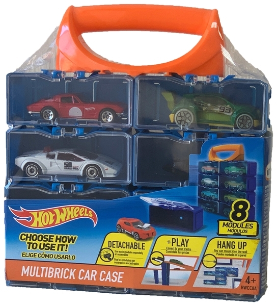 Ігровий контейнер для машинок Hot Wheels + 8 машинок (HWCC8AM) - Pampik