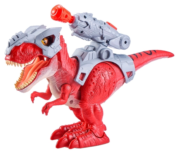 Інтерактивна іграшка Pets & Robo Alive Війна Динозаврів Бойовий Тиранозавр, червоний (7132) - Pampik