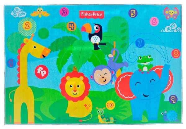 Ігровий протиковзний килимок Fisher-Price Джунглі, р.160х100 см (FP-PC003) - Pampik