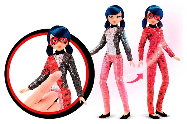 Лялька Miraculous Леді Баг і Супер-Кіт Модне перетворення Марінетті в Леді Баг, 26 см (50375) - Pampik - 3