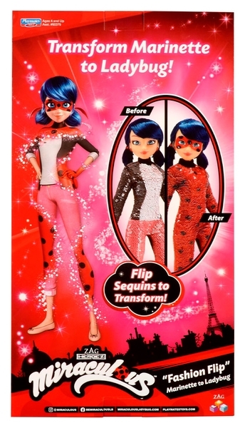 Лялька Miraculous Леді Баг і Супер-Кіт Модне перетворення Марінетті в Леді Баг, 26 см (50375) - Pampik - 2