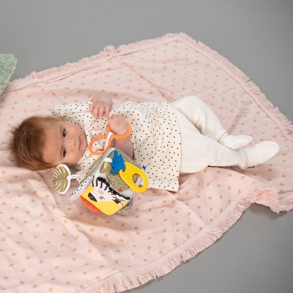 Розвиваюча іграшка-кубик Taf Toys Веселі звірятка Саванна (12755) - Pampik - 4