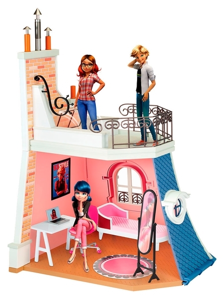 Ігровий набір Miraculous Леді Баг і Супер-Кіт 2 в 1, Спальня і балкон Марінетті (50660) - Pampik - 2