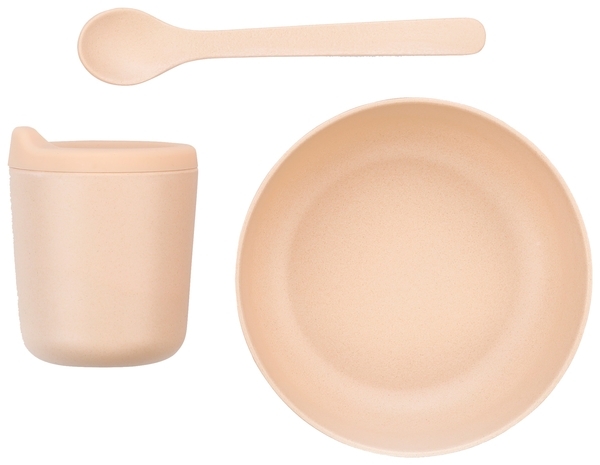 Набір посуду Ekobo Bambino Baby Feeding Set - Blush, кораловий (71715) - Pampik
