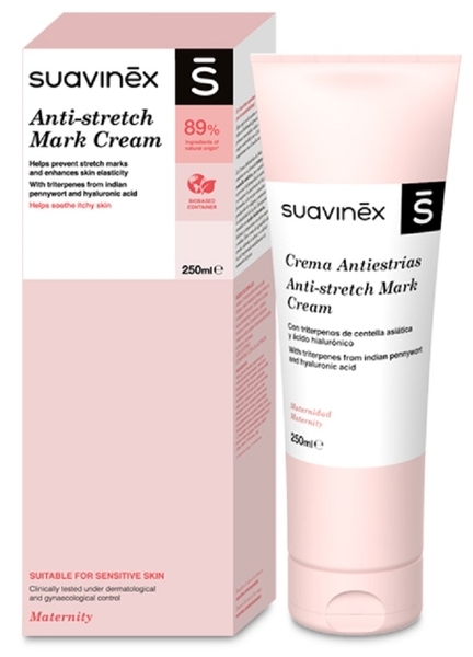 Крем від розтяжок під час і після вагітності Suavinex, 250 мл - Pampik