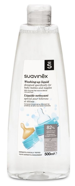 Засіб для миття дитячого посуду та аксесуарів Suavinex, 500 мл - Pampik