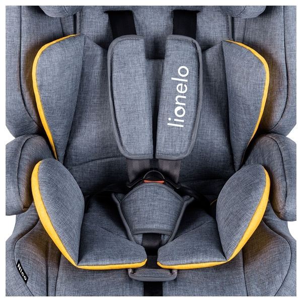 Автокрісло Lionelo Nico, сірий з жовтим (LO.A.NI01) - Pampik - 14
