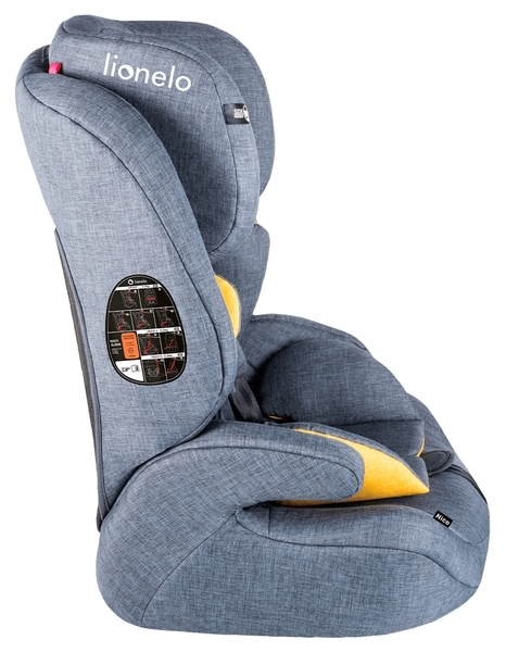 Автокрісло Lionelo Nico, сірий з жовтим (LO.A.NI01) - Pampik - 9