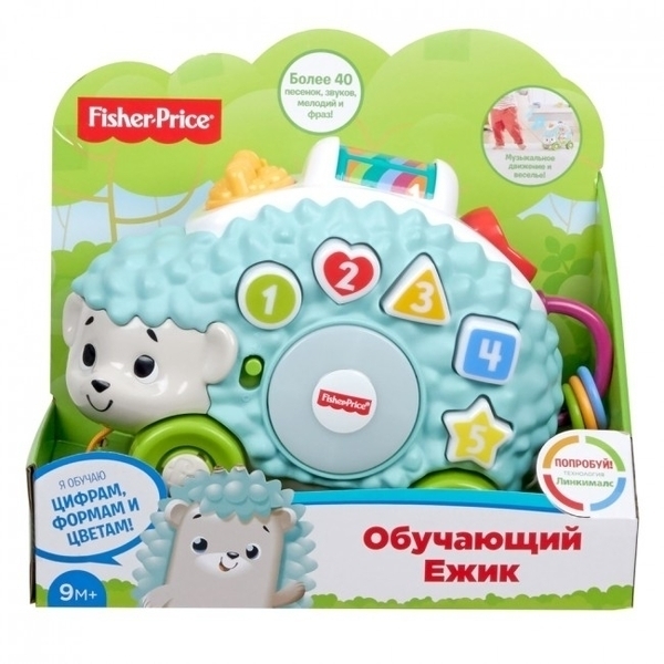 Игрушка-каталка Fisher-Price Ежик серии Linkimals, украинский (GXR63) - Pampik - 2