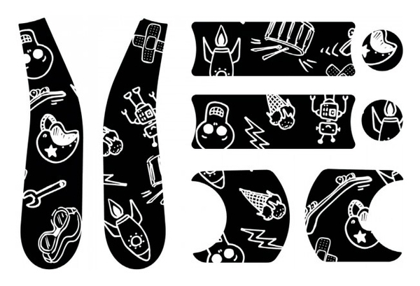 Стікери Doona Liki B&W Cool Sketch (SP555-99-022-000) - Pampik