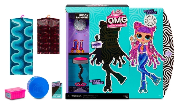 Игровой набор с куклой L.O.L. Surprise O.M.G S3 Диско-Скейтер с аксессуарами (567196) - Pampik - 4