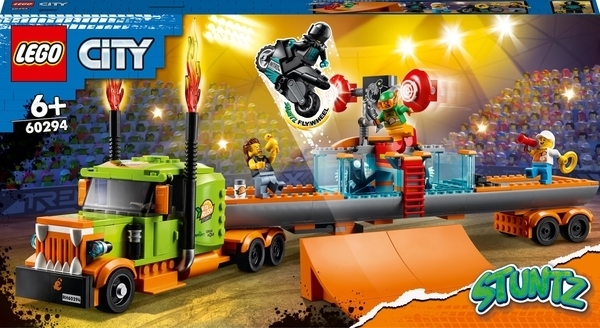 Конструктор LEGO City Stuntz Вантажівка для шоу каскадерів (60294) - Pampik