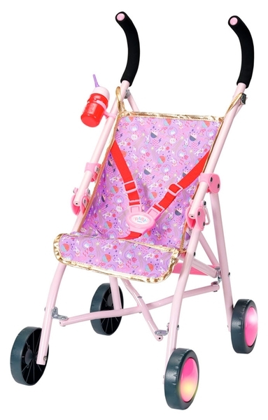 Коляска для ляльки Zapf Baby Born День Народження Яскраві вогники (829950) - Pampik