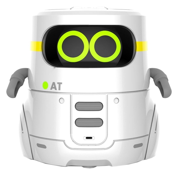Розумний робот AT-Robot, з сенсорним управлінням і навчальними картками, українська, білий (AT002-01-UKR) - Pampik